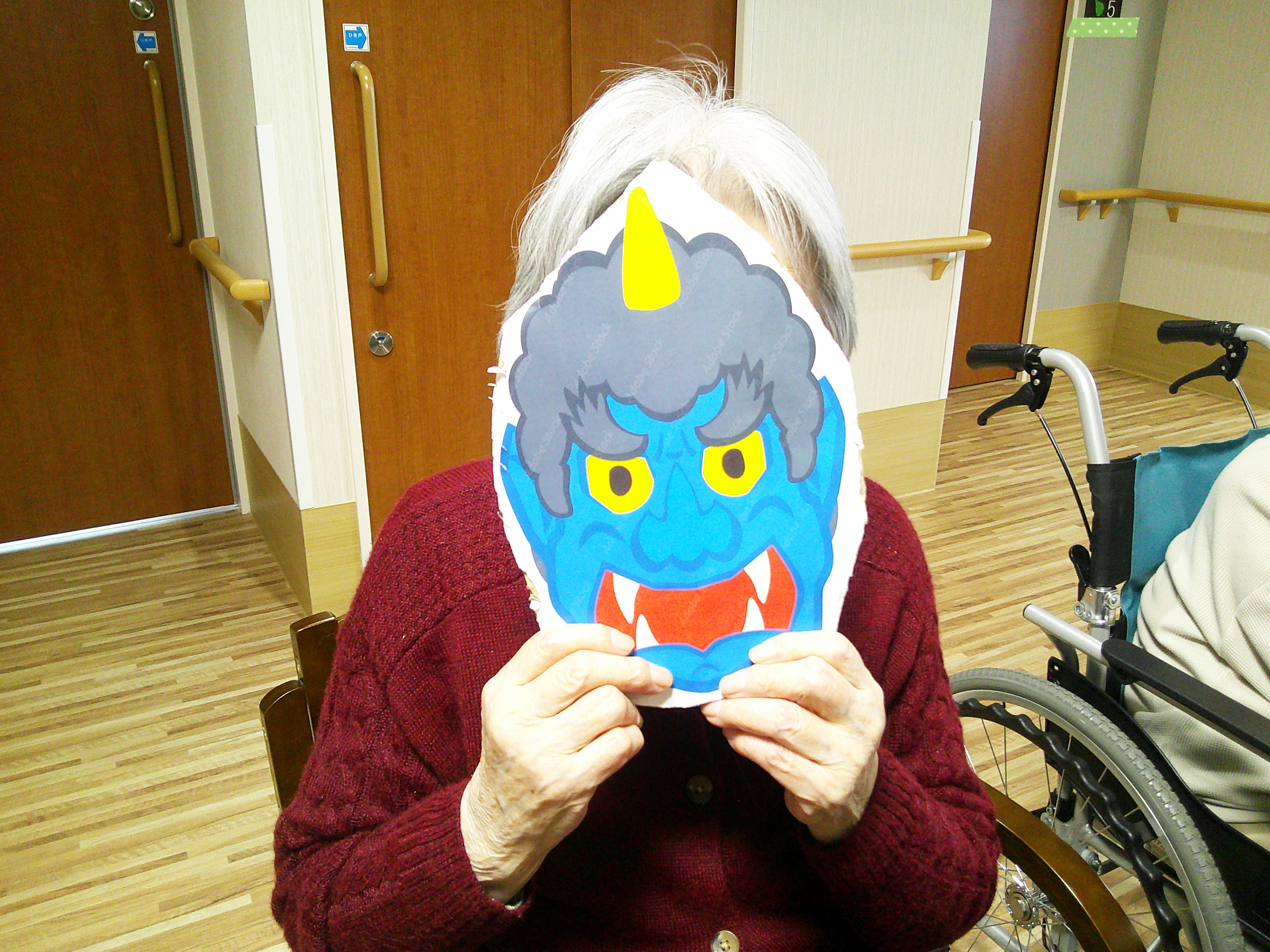節分の制作レク👹鬼のお面作りをしました | 特別養護老人ホーム さと
